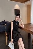 Patchwork Zipped Dress