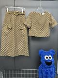 GG Cotton Canvas Fabric Skirt Set