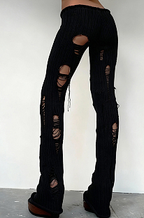 Distressed Knit Pants