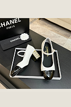 Cap-toe Goatskin Slingback Pump