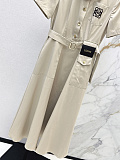 Shirt Dress with Waist Bag