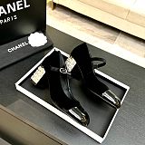 Cap-toe Goatskin Slingback Pump