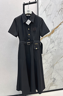 Shirt Dress with Waist Bag