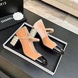 Cap-toe Goatskin Slingback Pump