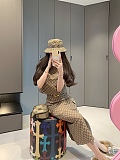GG Cotton Canvas Fabric Skirt Set