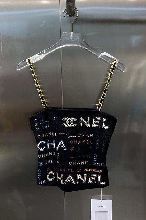 Chain Tank with Pearls