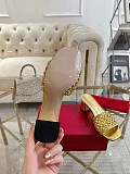 Metallic Leather Sandals