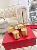 Metallic Leather Sandals