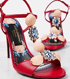 Capri Embellished Leather Sandals