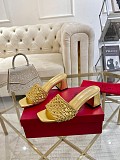 Metallic Leather Sandals