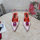 Crystal Satin Slingback Pumps