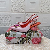 Crystal Satin Slingback Pumps