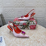 Crystal Satin Slingback Pumps