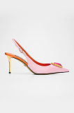Crystal Satin Slingback Pumps