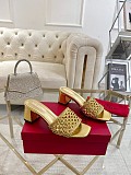 Metallic Leather Sandals