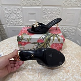 Keira Patent Leather Embellished Mules