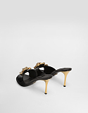 Keira Patent Leather Embellished Mules
