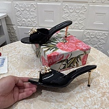 Keira Patent Leather Embellished Mules
