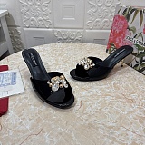 Keira Patent Leather Embellished Mules