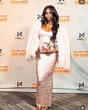 Gold Foil Deep V-Neck Sleeveless Bodycon Maxi Dress