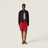 Pinstriped blouson jacket