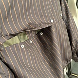 Pinstriped blouson jacket