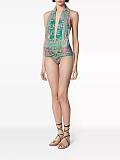 Green & Pink One Piece Swimwear