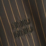 Pinstriped blouson jacket