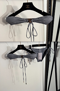 Check Two Picees Bikini