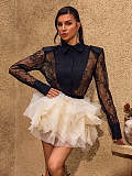 Long Sleeve Lace Shirt