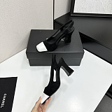 Velvet Slingbacks
