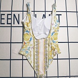 Cream One-piece swimsuit
