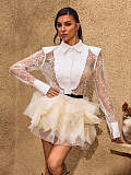 Long Sleeve Lace Shirt