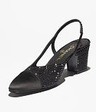 Strass & Satin Slingbacks