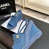 Washed Denim Sandals
