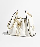 CHANEL 25 Braided Raffia Mini Handbag