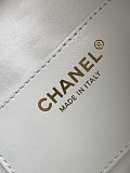 CHANEL 25 Braided Raffia Mini Handbag