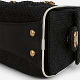 CHANEL 25 Black Raffia Mini Handbag
