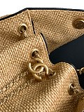 CHANEL 25 Raffia Mini Handbag