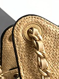 CHANEL 25 Raffia Mini Handbag