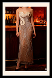 Strapless   Pearls Evening Long Dress