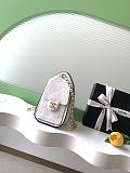 CHANEL 25 Braided Raffia Mini Handbag