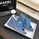 Washed Denim Sandals