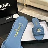 Washed Denim Mules