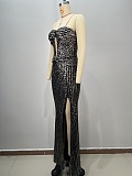 Strapless Sequins Evening Long Dress