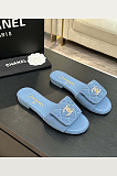 Washed Denim Mules