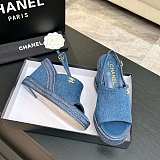 Washed Denim Sandals