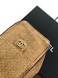 CHANEL 25 Raffia Mini Handbag