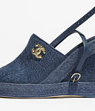 Washed Denim Sandals