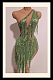 One Shoulder Fringes Dress
